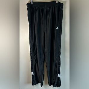 Adidas Men’s Breakaway Pants Size XL Black Shiny Silky Dazzle Shimmer 2006 RARE